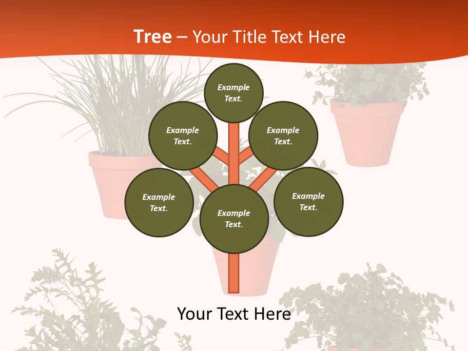 Peppermint Growing Leaves PowerPoint Template