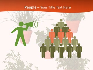 Peppermint Growing Leaves PowerPoint Template