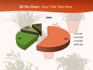 Peppermint Growing Leaves PowerPoint Template