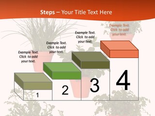 Peppermint Growing Leaves PowerPoint Template