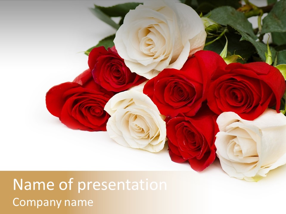 Beauty Gift Blooming PowerPoint Template