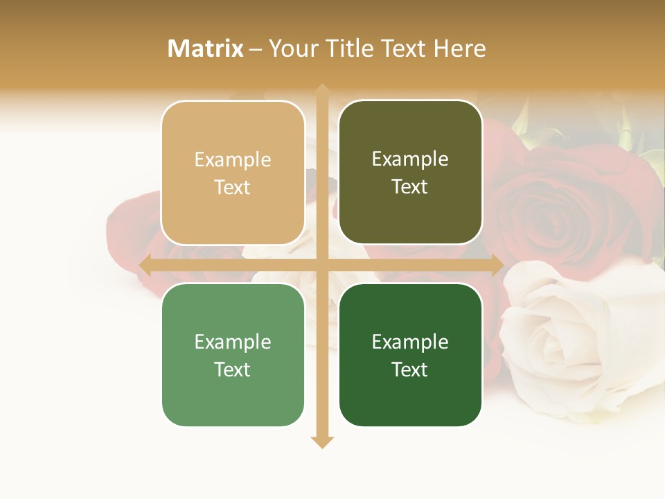 Beauty Gift Blooming PowerPoint Template