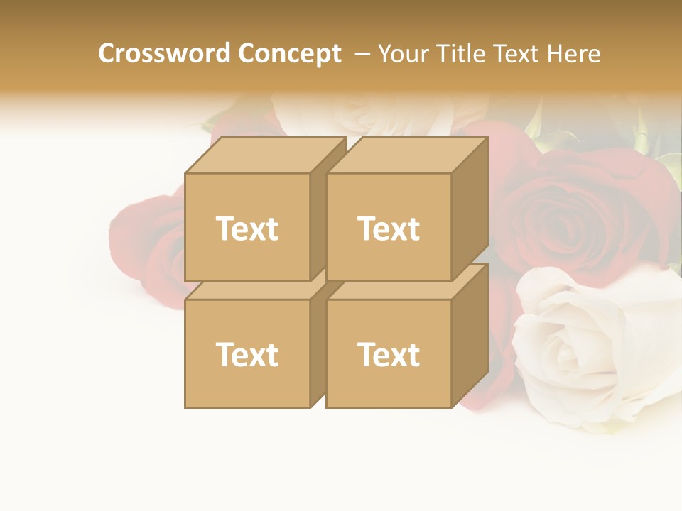 Beauty Gift Blooming PowerPoint Template