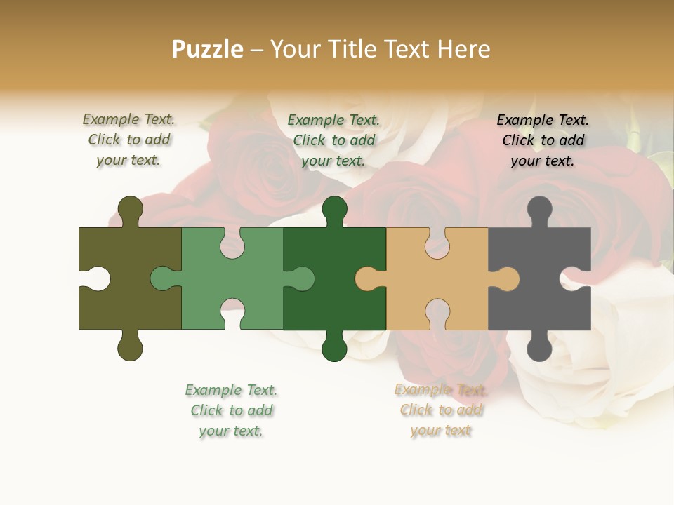 Beauty Gift Blooming PowerPoint Template