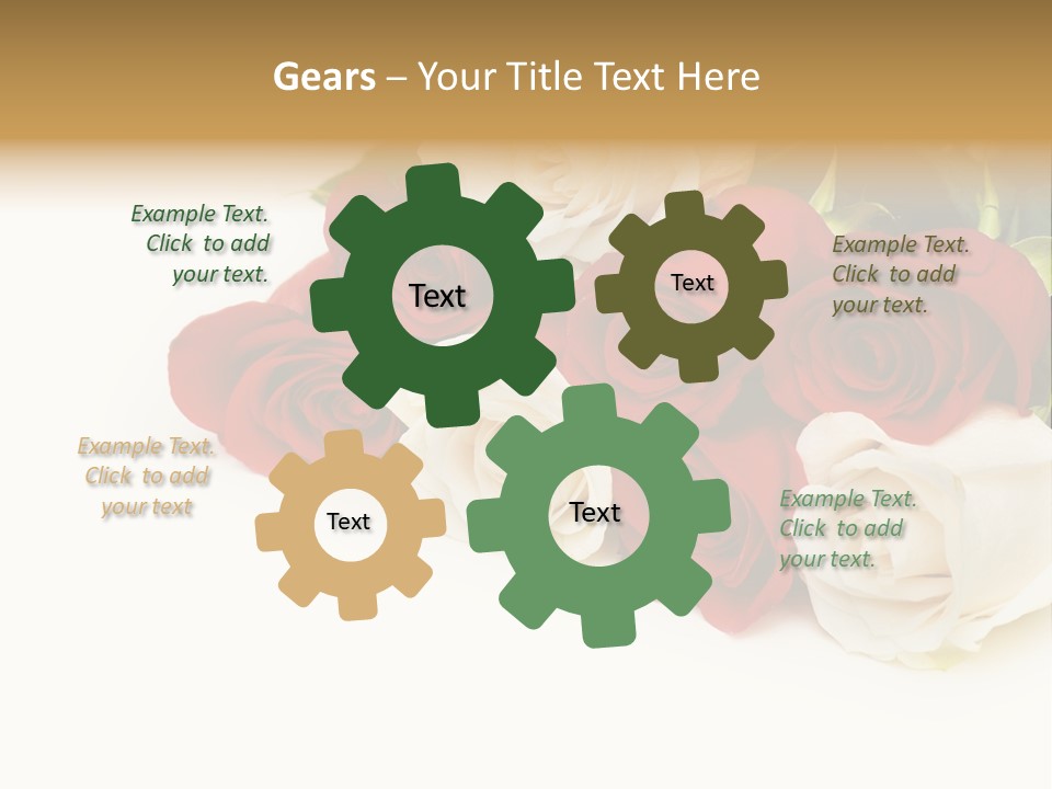 Beauty Gift Blooming PowerPoint Template