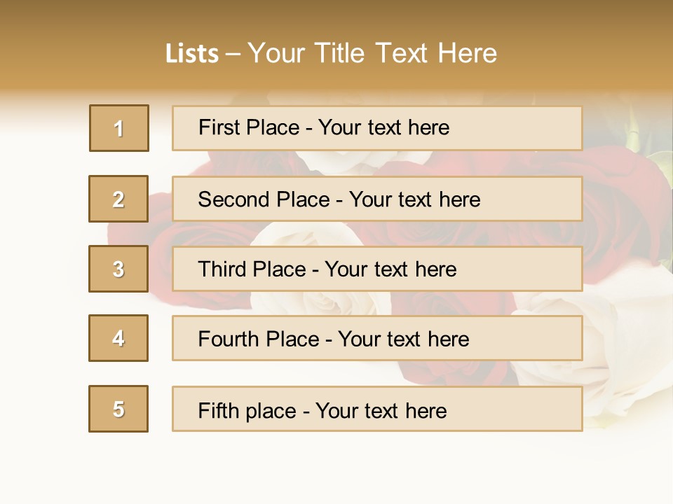 Beauty Gift Blooming PowerPoint Template
