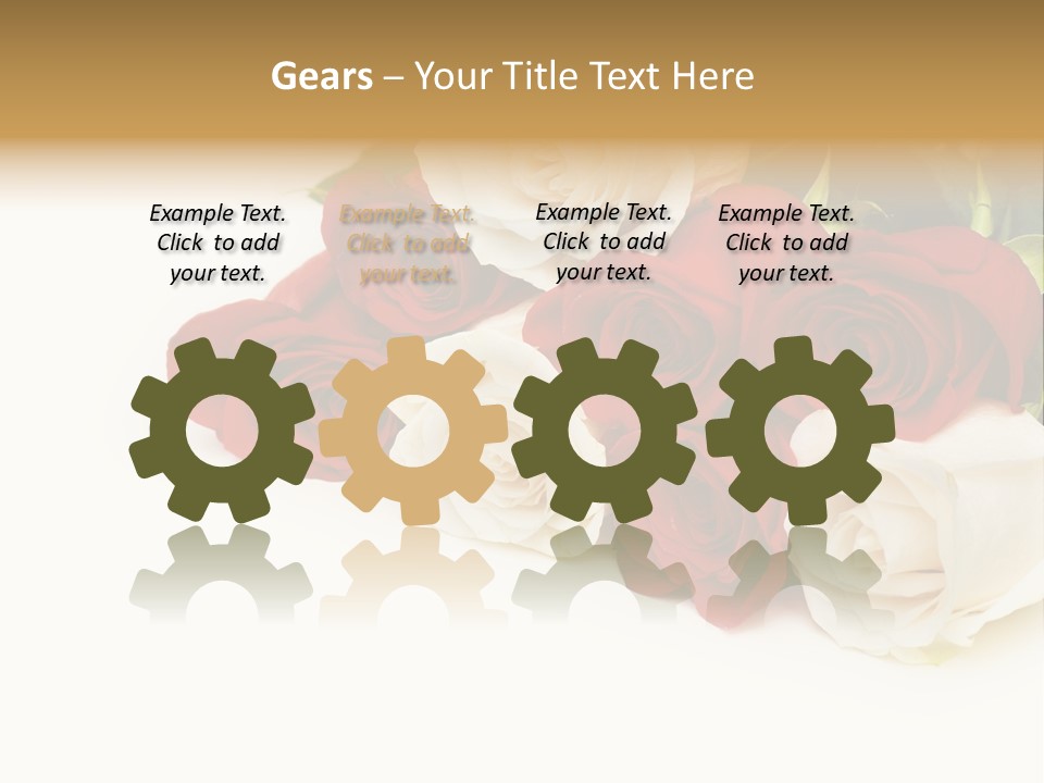 Beauty Gift Blooming PowerPoint Template