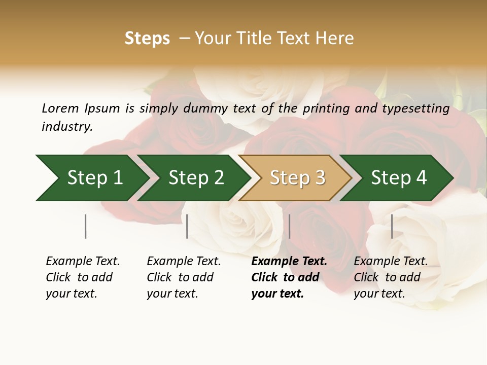 Beauty Gift Blooming PowerPoint Template