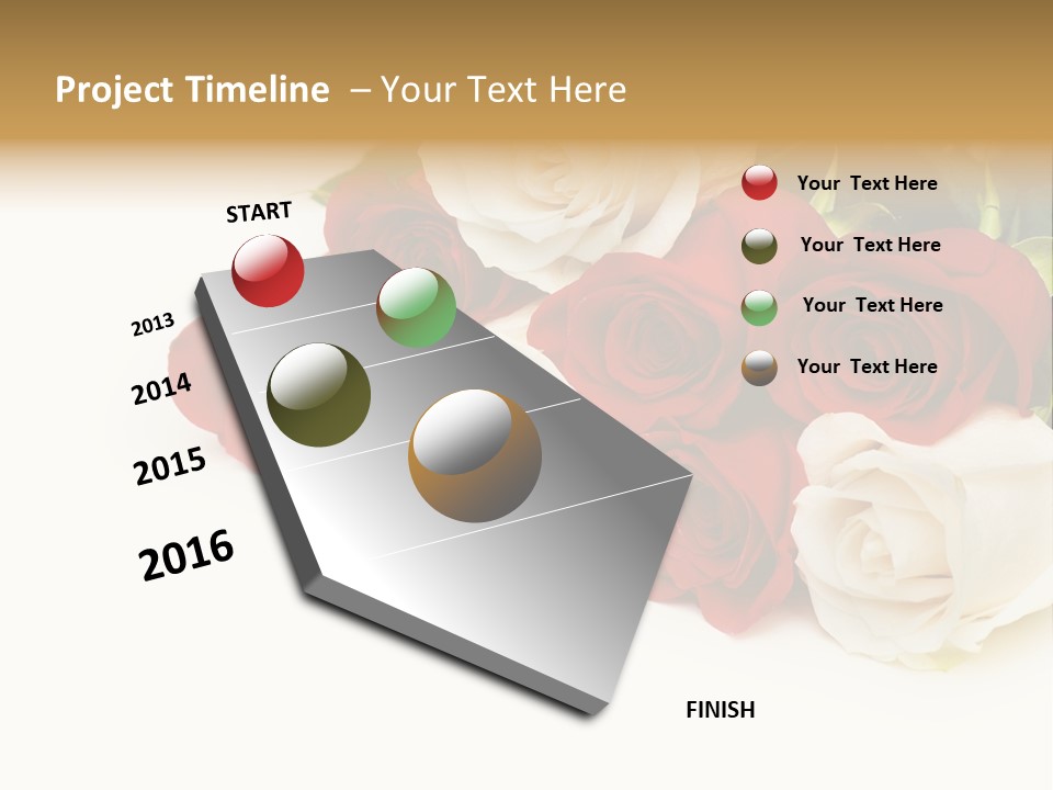 Beauty Gift Blooming PowerPoint Template