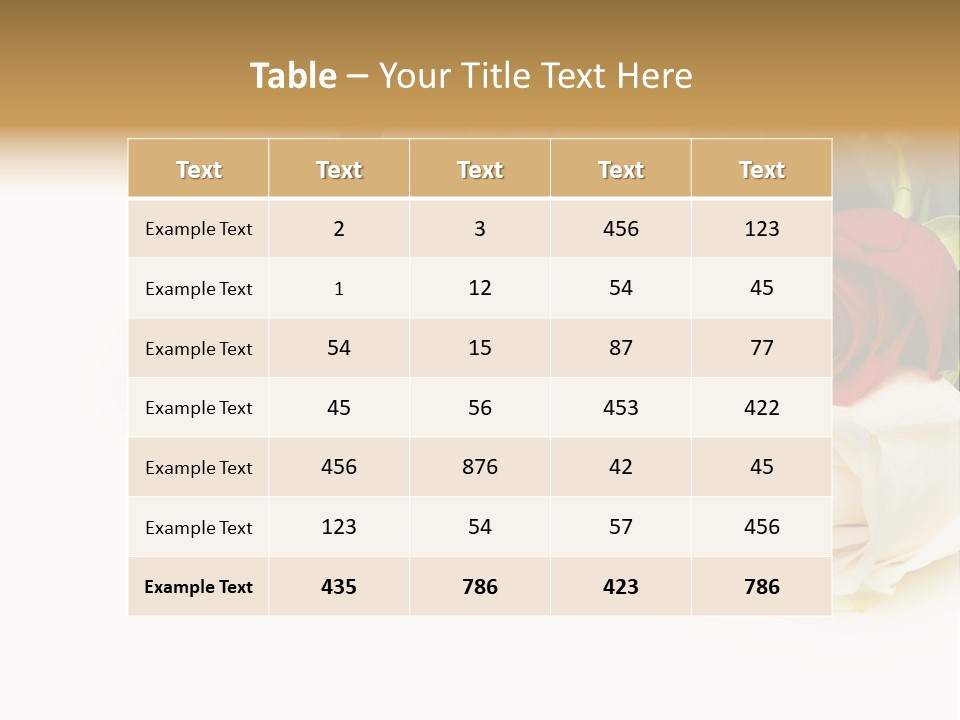 Beauty Gift Blooming PowerPoint Template