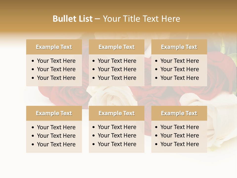 Beauty Gift Blooming PowerPoint Template