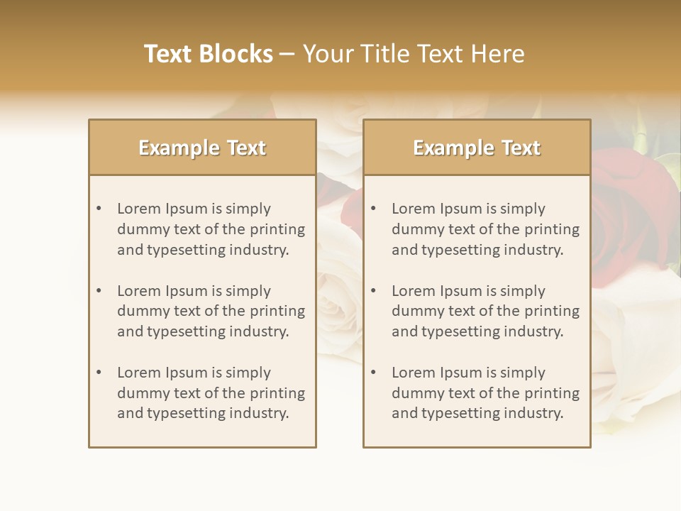 Beauty Gift Blooming PowerPoint Template