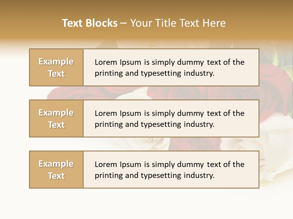 Beauty Gift Blooming PowerPoint Template