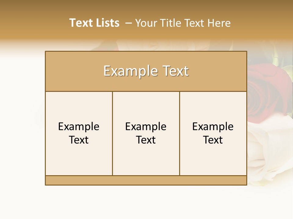 Beauty Gift Blooming PowerPoint Template