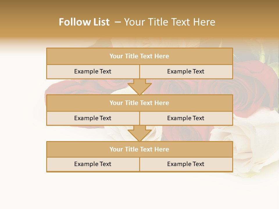 Beauty Gift Blooming PowerPoint Template