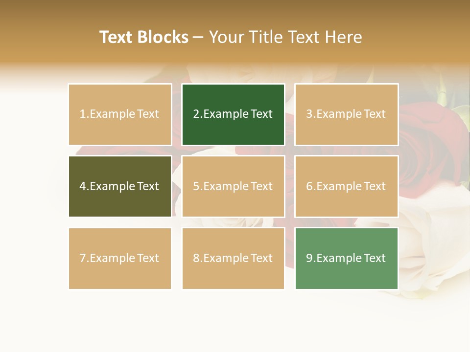 Beauty Gift Blooming PowerPoint Template