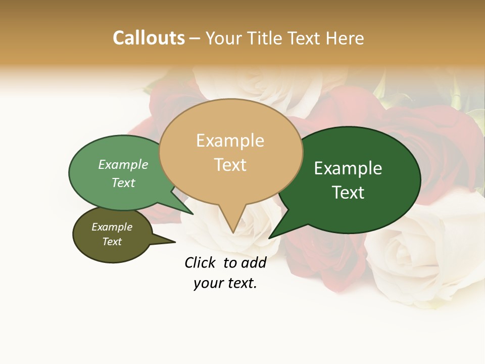 Beauty Gift Blooming PowerPoint Template