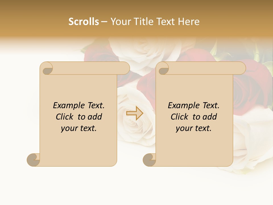 Beauty Gift Blooming PowerPoint Template