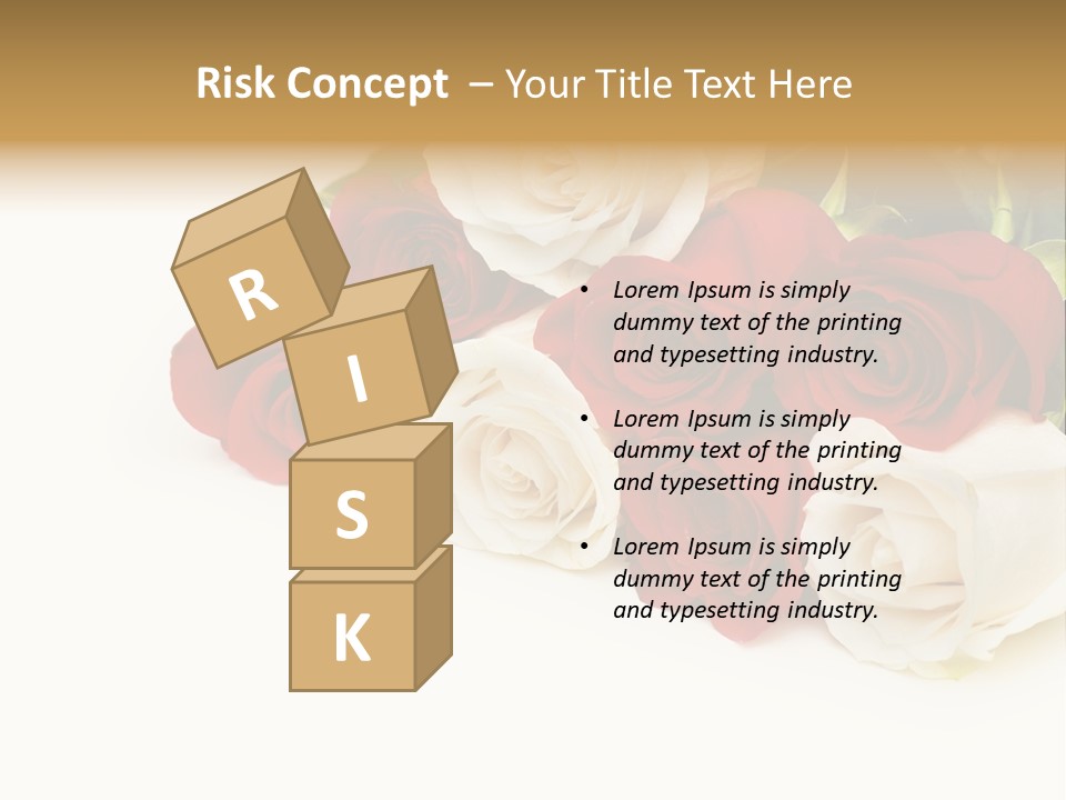 Beauty Gift Blooming PowerPoint Template