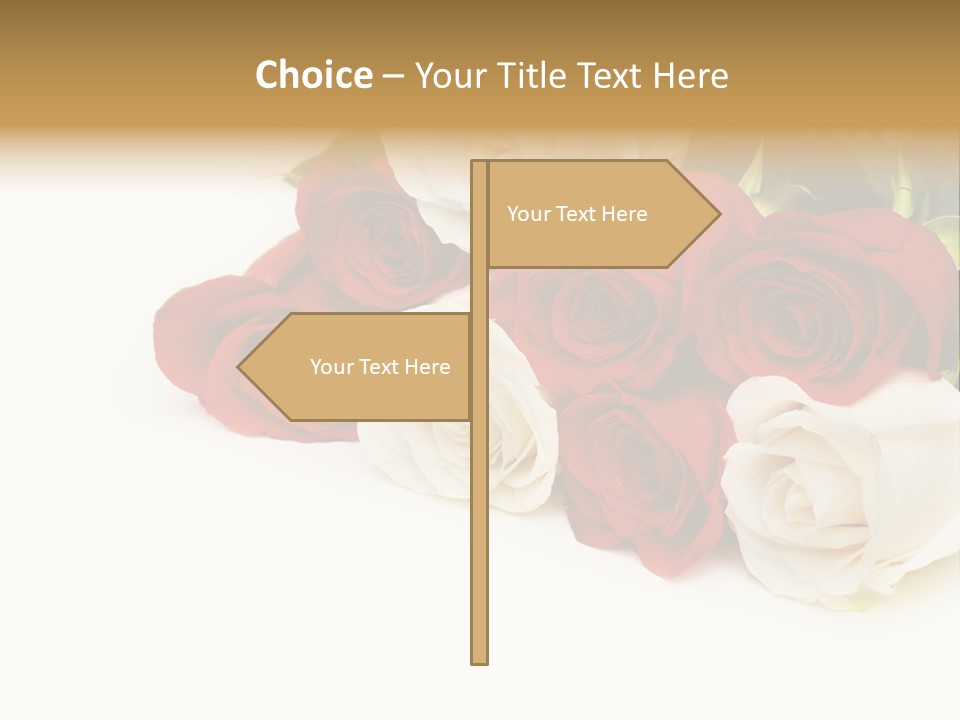 Beauty Gift Blooming PowerPoint Template