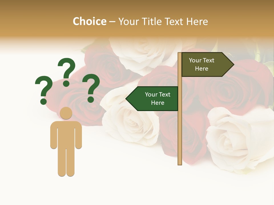 Beauty Gift Blooming PowerPoint Template