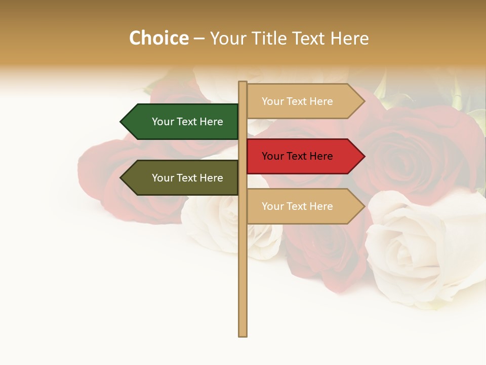 Beauty Gift Blooming PowerPoint Template