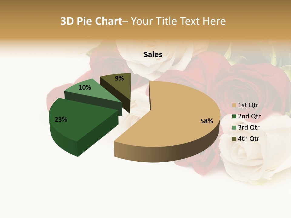 Beauty Gift Blooming PowerPoint Template