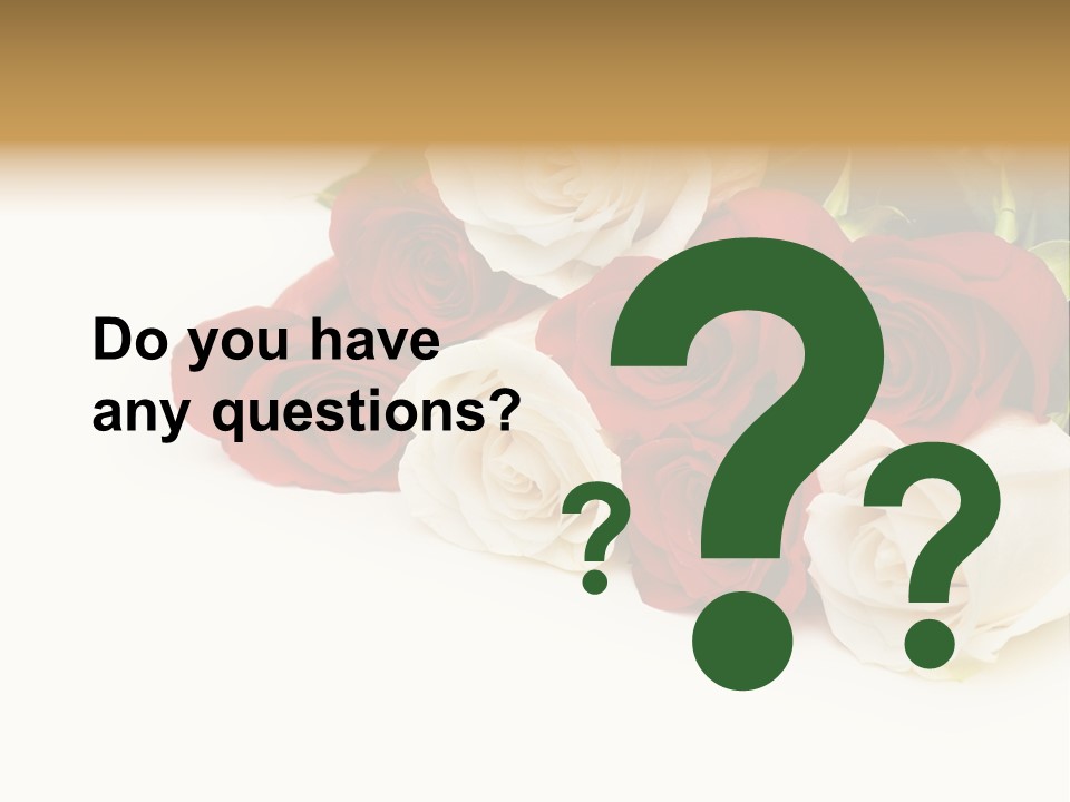 Beauty Gift Blooming PowerPoint Template