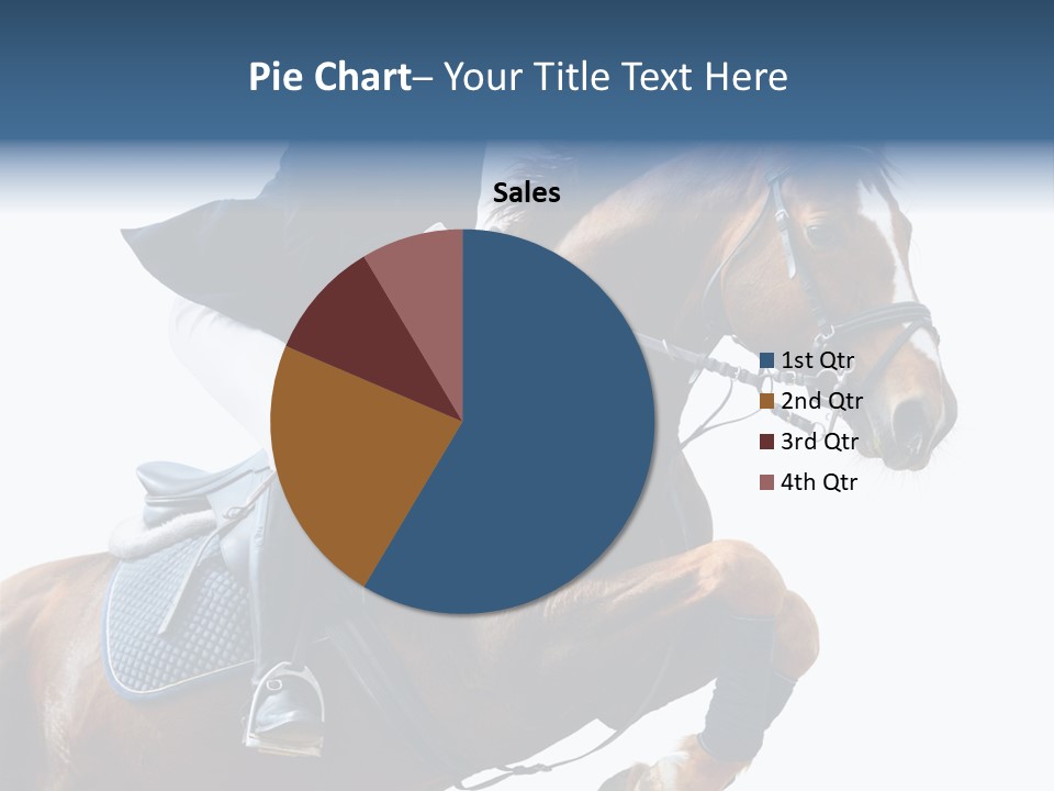 Stallion Caucasian Equine PowerPoint Template