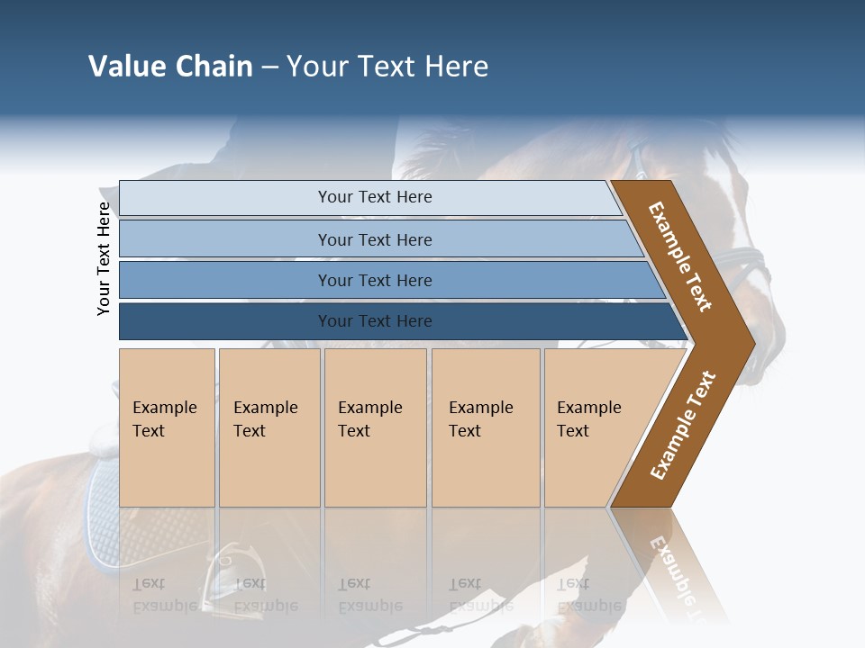 Stallion Caucasian Equine PowerPoint Template