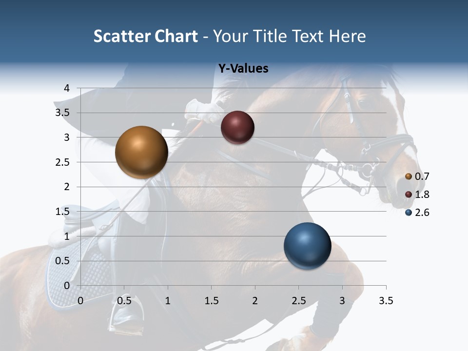 Stallion Caucasian Equine PowerPoint Template