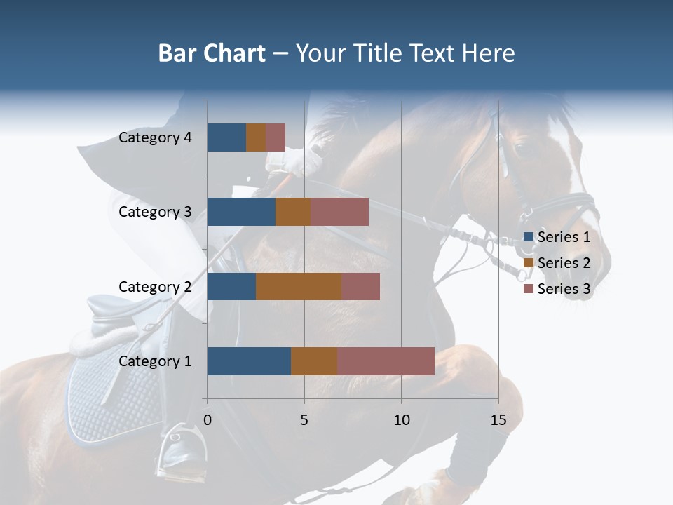 Stallion Caucasian Equine PowerPoint Template