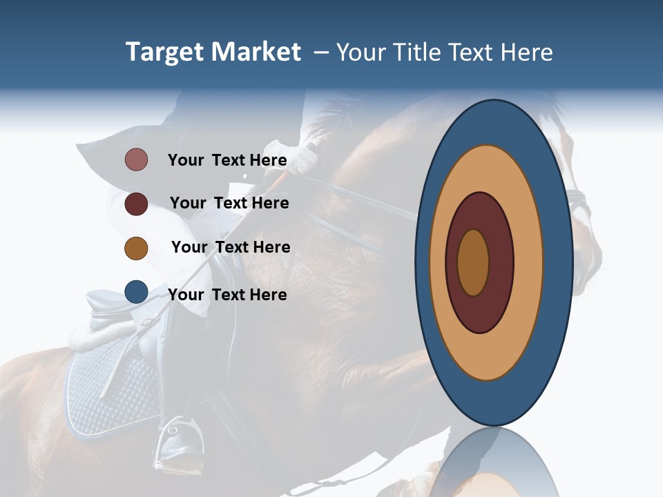 Stallion Caucasian Equine PowerPoint Template