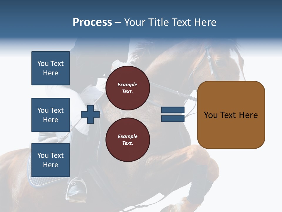 Stallion Caucasian Equine PowerPoint Template