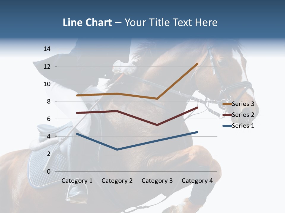 Stallion Caucasian Equine PowerPoint Template