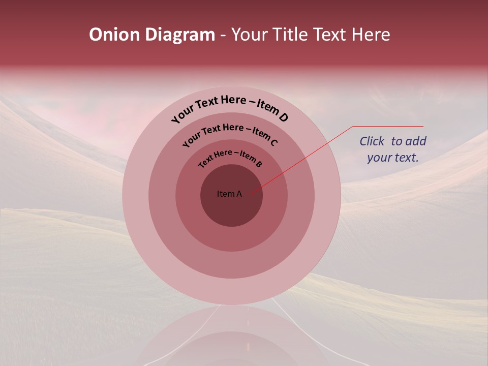 Straight Moon Drive PowerPoint Template