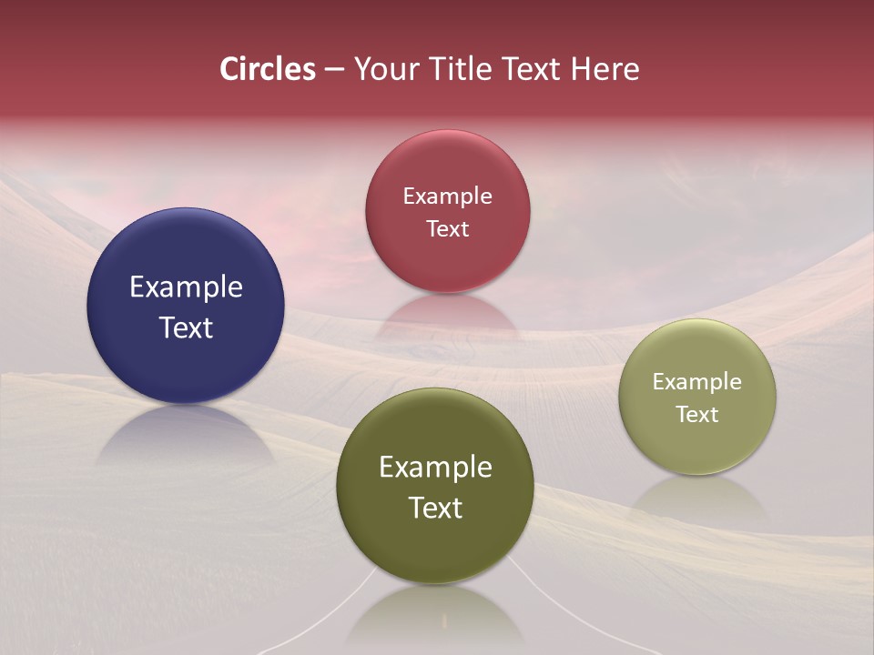 Straight Moon Drive PowerPoint Template