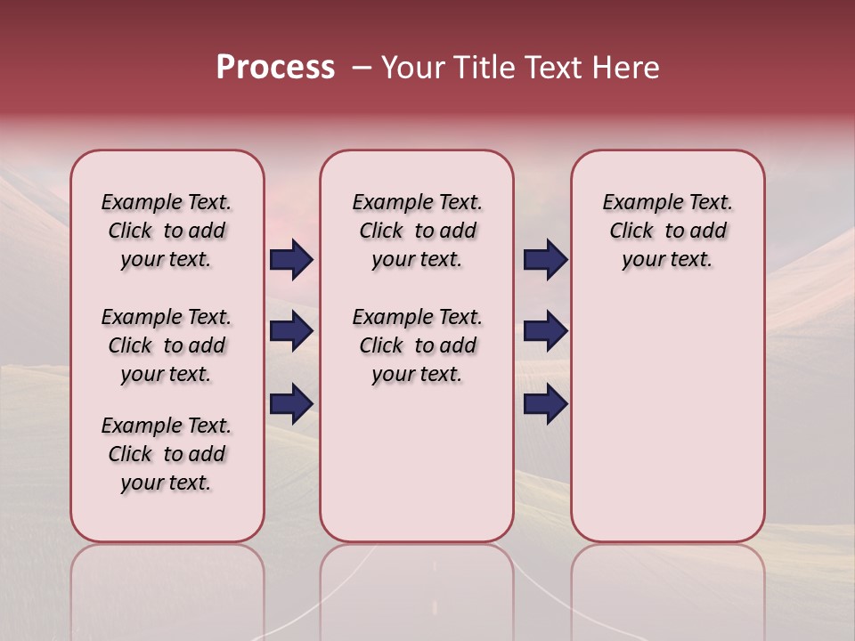 Straight Moon Drive PowerPoint Template