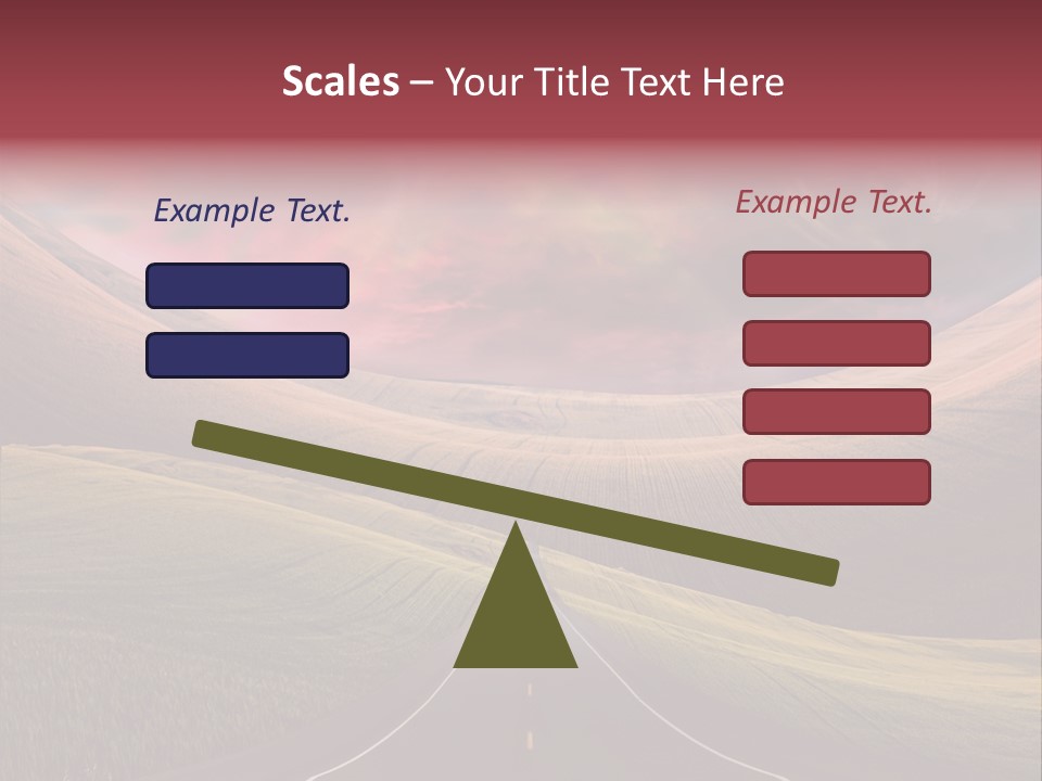 Straight Moon Drive PowerPoint Template