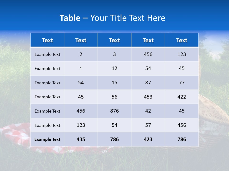Celebration Field Nature PowerPoint Template