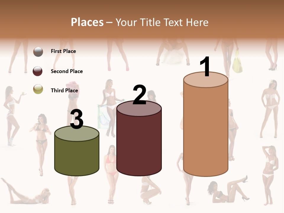 Isolated Young White PowerPoint Template