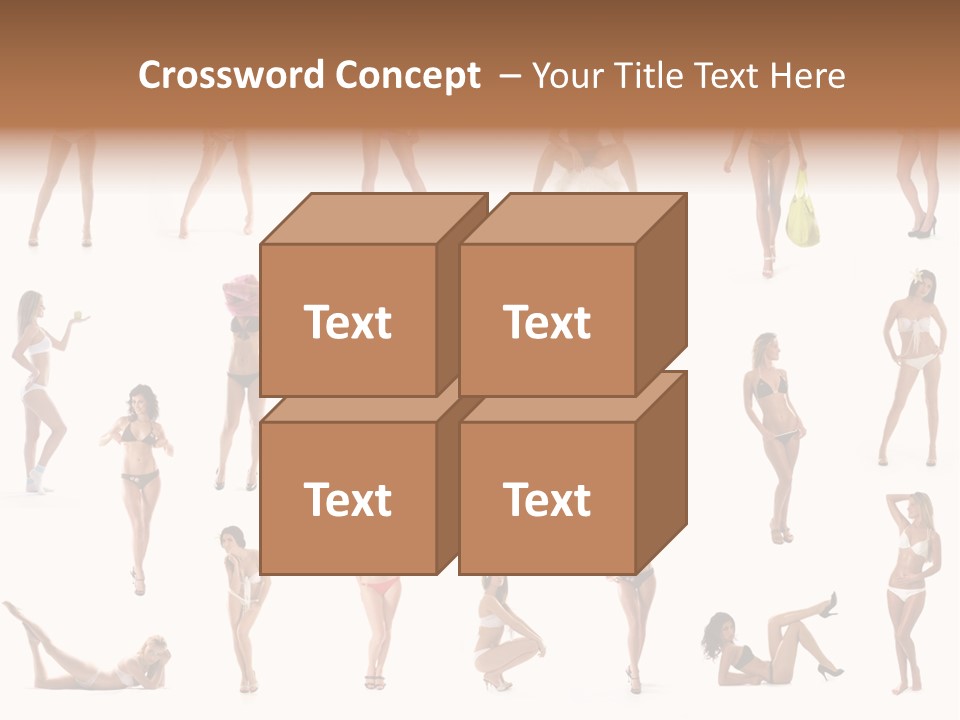 Isolated Young White PowerPoint Template