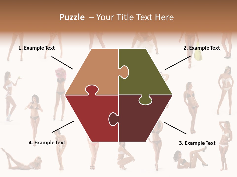 Isolated Young White PowerPoint Template