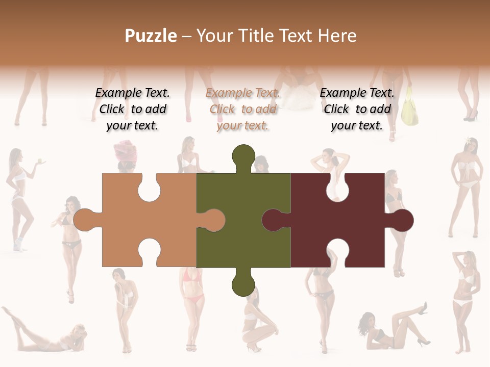 Isolated Young White PowerPoint Template