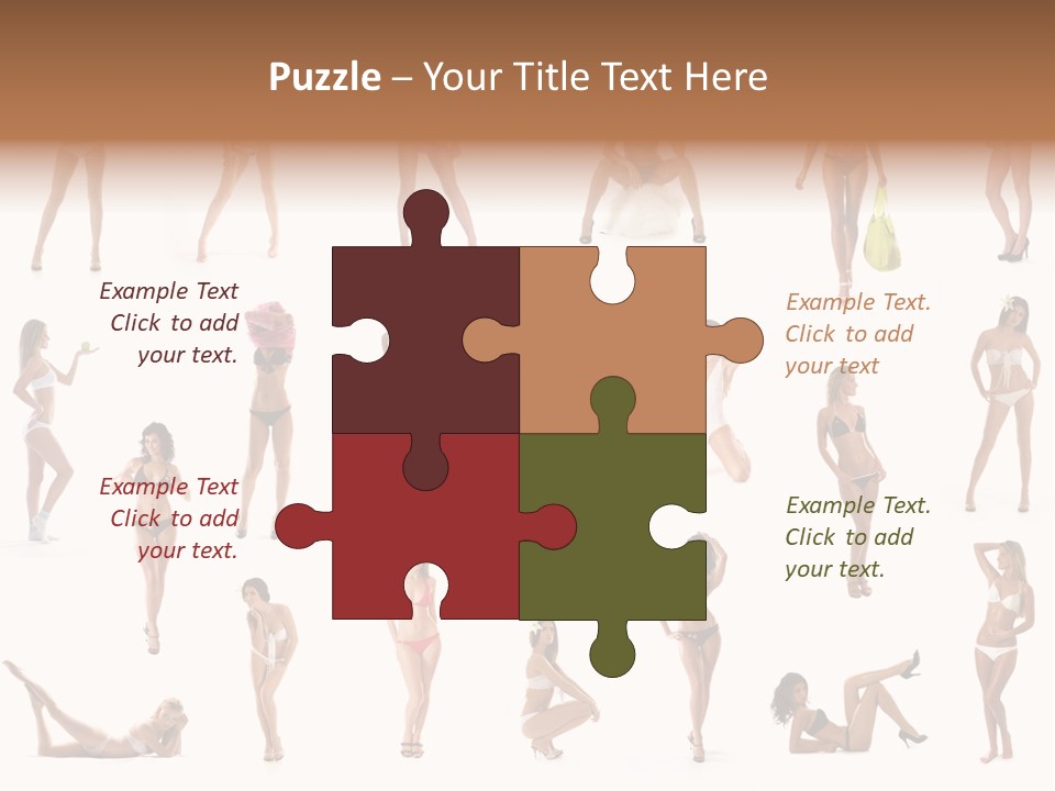 Isolated Young White PowerPoint Template