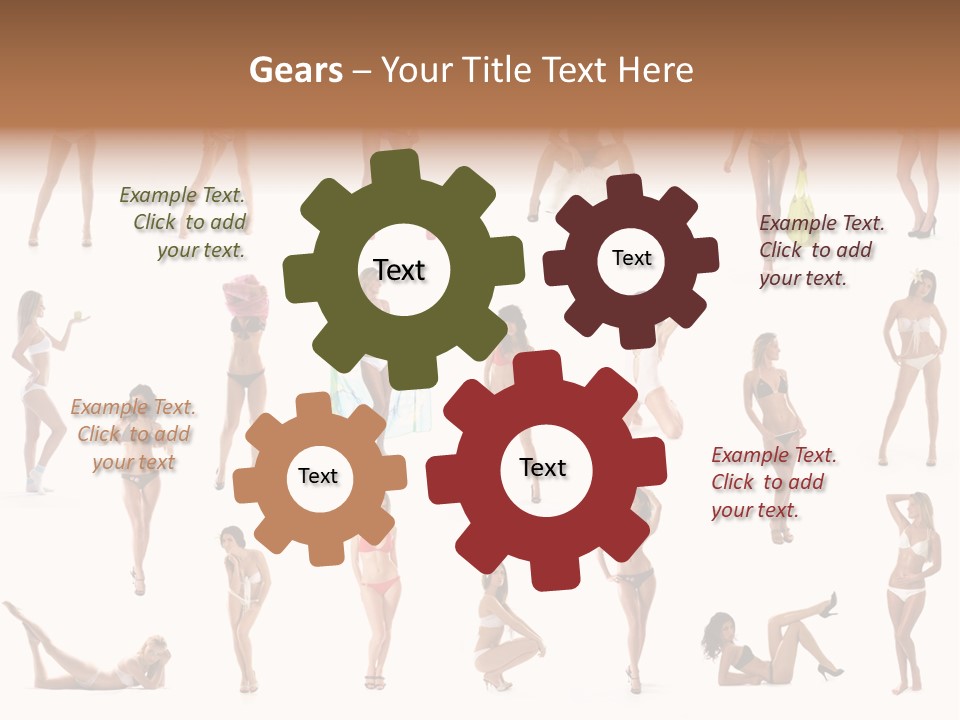 Isolated Young White PowerPoint Template