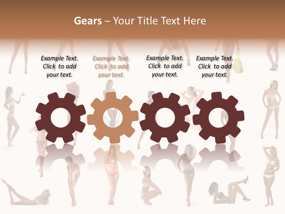 Isolated Young White PowerPoint Template