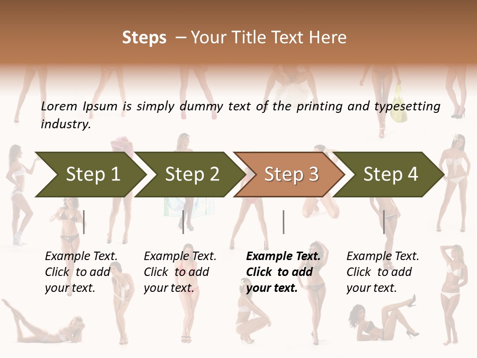 Isolated Young White PowerPoint Template
