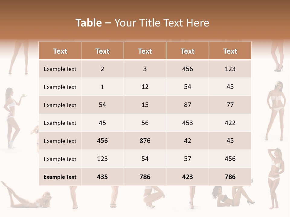 Isolated Young White PowerPoint Template