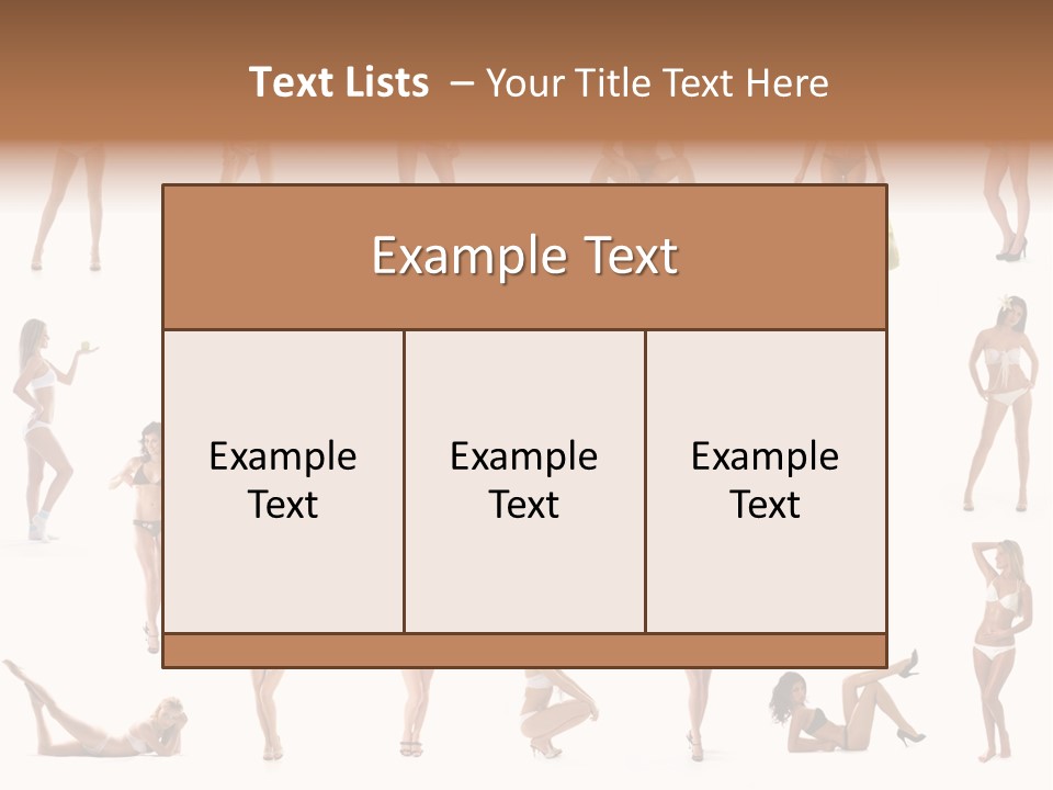 Isolated Young White PowerPoint Template